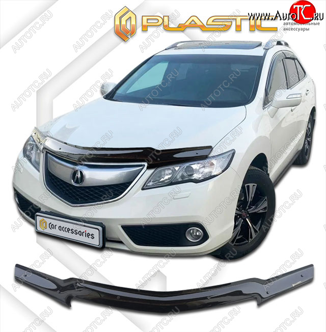 1 999 р. Дефлектор капота CA-Plastic  Acura RDX  TB3, TB4 (2012-2018) дорестайлинг, рестайлинг (classic черный, без надписи)  с доставкой в г. Нижний Новгород