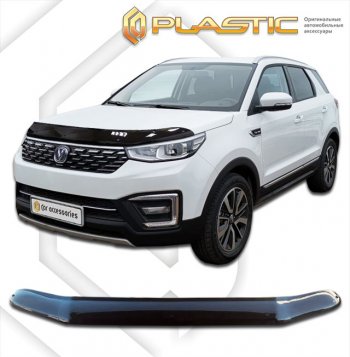 Дефлектор капота CA-Plastic Changan (Чанган) CS55 (ЦС55) (2017-2024) дорестайлинг, рестайлинг