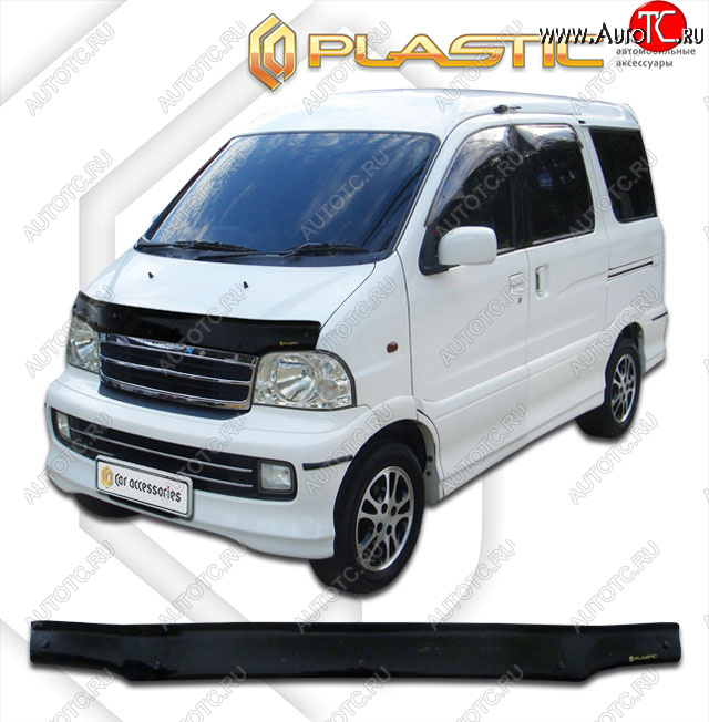 1 839 р. Дефлектор капота CA-Plastic  Daihatsu Atrai7  S231G,S221G (2000-2004) (classic черный, без надписи)  с доставкой в г. Нижний Новгород