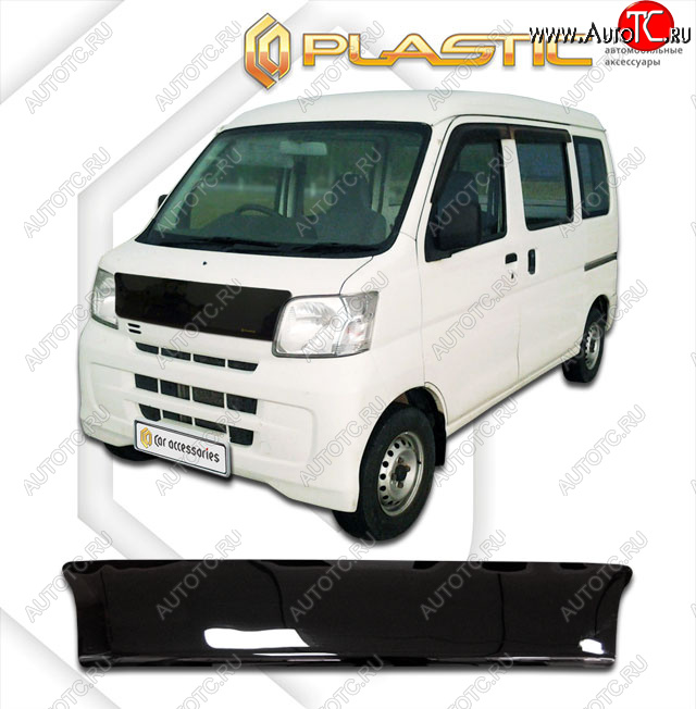 1 999 р. Дефлектор капота CA-Plastic  Daihatsu Hijet  S320 минивэн (2004-2007) дорестайлинг (classic черный, без надписи)  с доставкой в г. Нижний Новгород