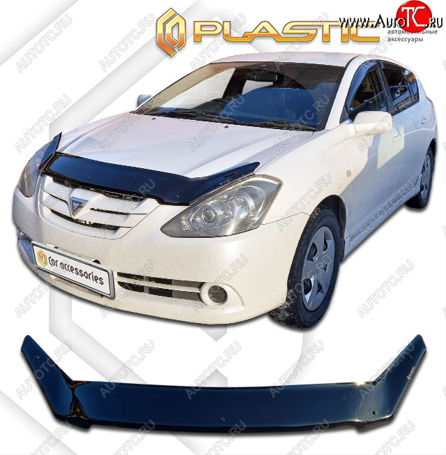 2 079 р. Дефлектор капота CA-Plastic  Toyota Caldina  T240 (2005-2007) универсал рестайлинг (classic черный, без надписи)  с доставкой в г. Нижний Новгород