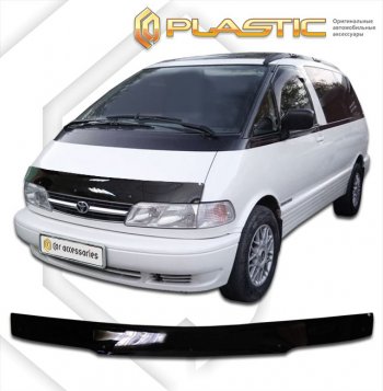 Дефлектор капота CA-Plastic Toyota Estima Emina XR10, XR20 минивэн дорестайлинг (1992-1994)