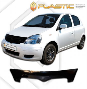 Дефлектор капота CA-Plastic Toyota Vitz XP10 хэтчбэк 3 дв. рестайлинг (2001-2005)