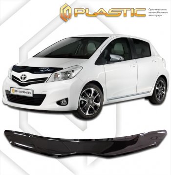 Дефлектор капота CA-Plastic Toyota (Тойота) Yaris (Ярис)  XP130 (2010-2014) XP130 хэтчбэк 5 дв. дорестайлинг