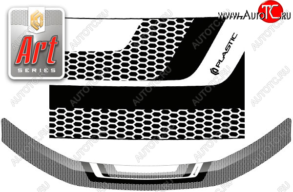 2 159 р. Дефлектор капота CA-Plastic  Лада Ларгус (2012-2024) дорестайлинг R90, рестайлинг R90 (Серия Art графит)  с доставкой в г. Нижний Новгород