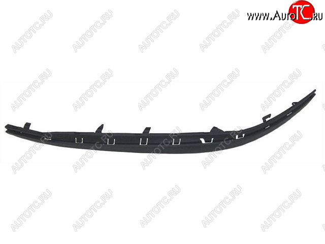 379 р. Левый молдинг переднего бампера BODYPARTS  Skoda Octavia  A5 (2004-2008) дорестайлинг лифтбэк, дорестайлинг универсал (Черный)  с доставкой в г. Нижний Новгород