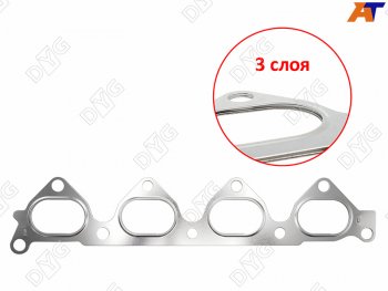 Прокладка выпускного коллектора G4GC G4GB 1,8 2,0 DYG Hyundai Matrix 1 FC 1-ый рестайлинг (2005-2008)