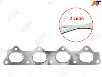 Прокладка выпускного коллектора 4GJP 2,0 DYG Hyundai Elantra J1 седан (1990-1995)