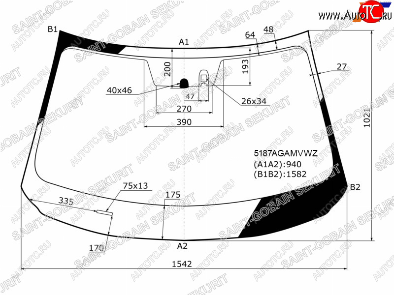 24 799 р. Стекло лобовое (Датчик дождя Молдинг) SAINT-GOBAIN SEKURIT  Mazda CX-5  KF (2016-2024)  с доставкой в г. Нижний Новгород