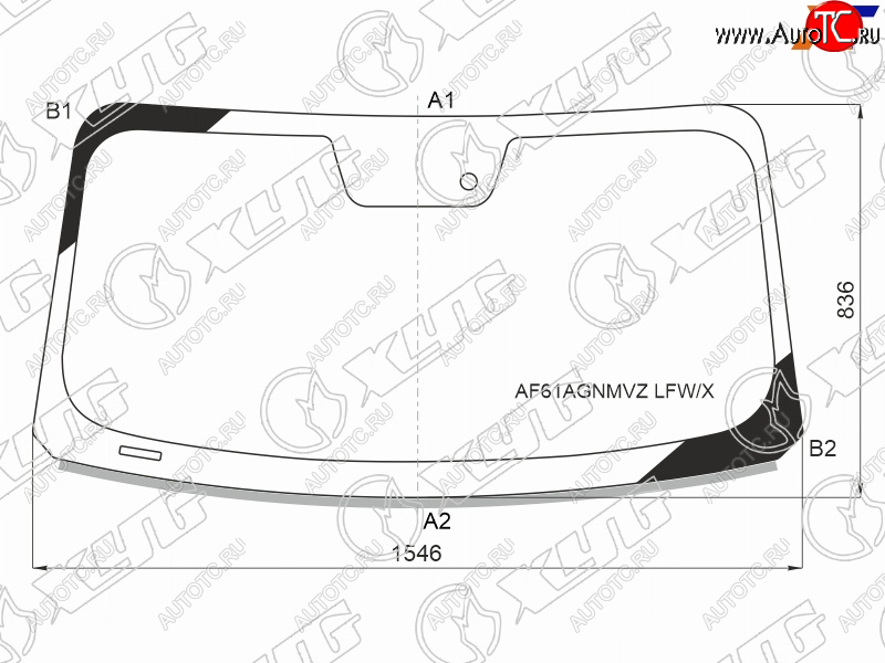 12 399 р. Стекло лобовое (Датчик дождя Молдинг) XYG  Ford Mustang  S550 (2013-2023) купе дорестайлинг, купе рестайлинг  с доставкой в г. Нижний Новгород