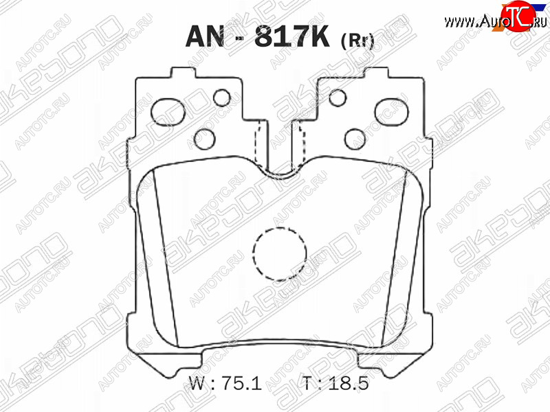 2 449 р. Задние колодки тормозные AKEBONO  Lexus LS460  XF40 - LS600HL  XF40  с доставкой в г. Нижний Новгород