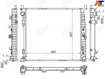 Радиатор охлаждающей жидкости SAT  Mercedes-Benz GLS-Class X166 (2015-2019)