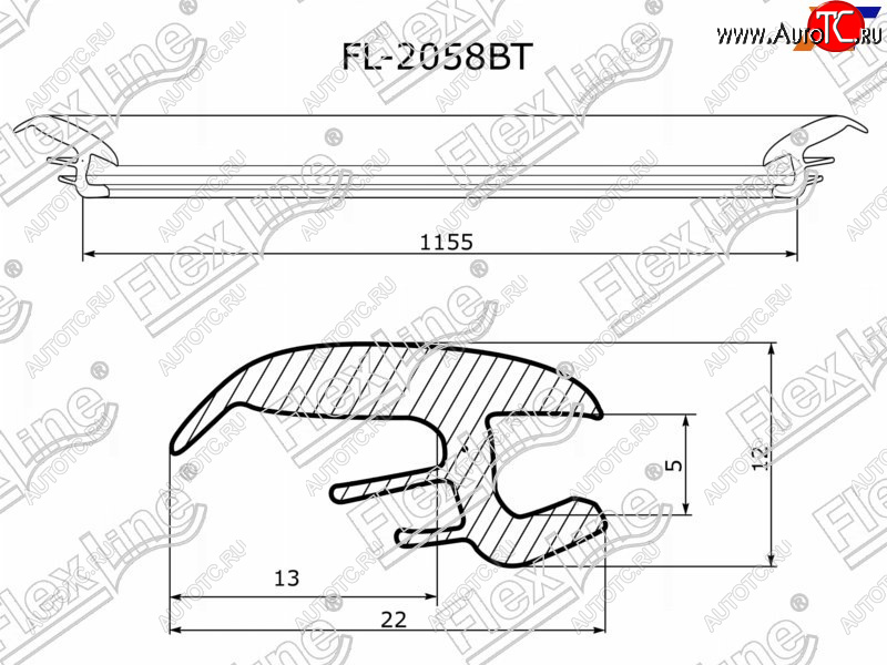 779 р. Молдинг лобового стекла (Сверху) FLEXLINE  Subaru Forester  SF (1997-2002) дорестайлинг, рестайлинг  с доставкой в г. Нижний Новгород