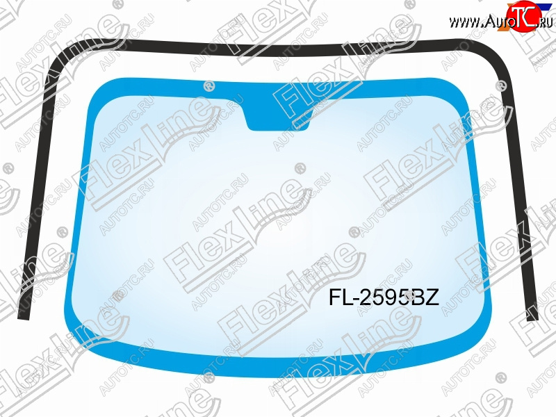 2 599 р. Молдинг лобового стекла (П-образный) FLEXLINE Subaru Tribeca (2008-2014)  с доставкой в г. Нижний Новгород