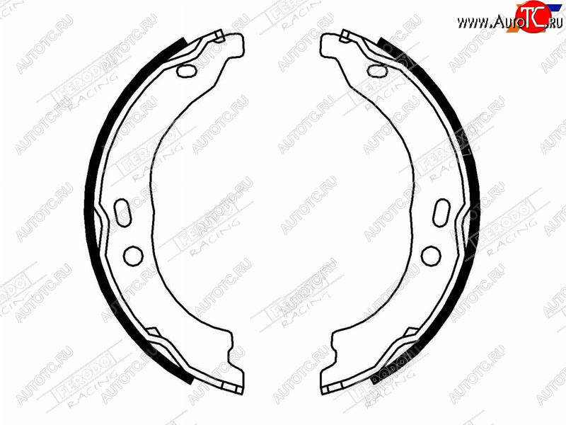 3 699 р. Колодки барабанные задние RH-LH SAT CITROEN Jumper 250 (2006-2014)  с доставкой в г. Нижний Новгород