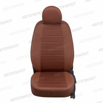 13 849 р. Чехлы сидений (экокожа/алькантара, 40/60) Автопилот  Chery Tiggo 4 - Tiggo 4 Pro (коричневый)  с доставкой в г. Нижний Новгород. Увеличить фотографию 3