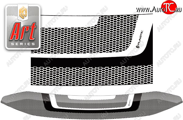 1 999 р.  Дефлектор капота CA-Plastic  Volkswagen Multivan  T5 (2009-2015) рестайлинг (Серия Art серебро)  с доставкой в г. Нижний Новгород