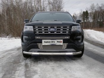 Нижняя декоративная вставка в бампер ТСС Тюнинг Ford Explorer U502 1-ый рестайлинг, 5 дв. (2015-2018) ()