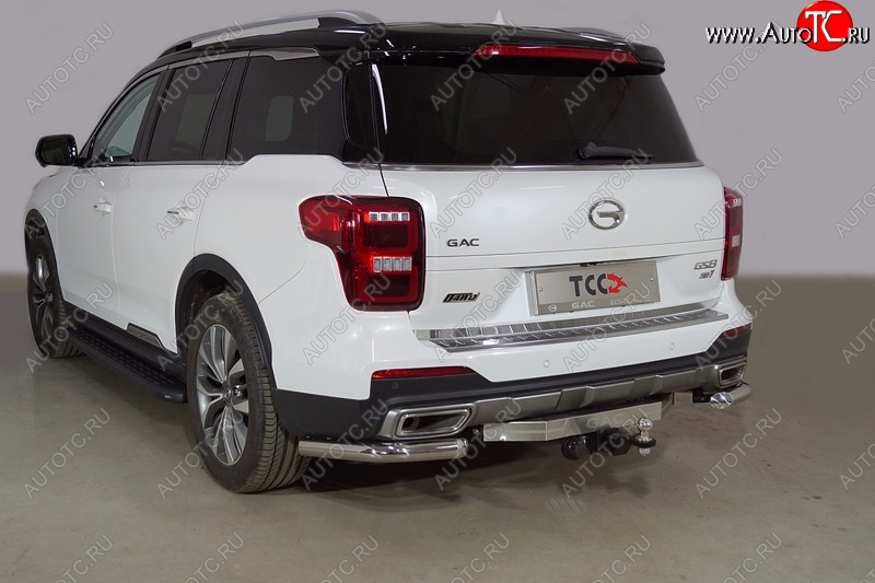 23 999 р. Защита заднего бампера (2.0T 4WD, уголки, d60,3 мм) TCC  GAC GS8 (2016-2023)  с доставкой в г. Нижний Новгород