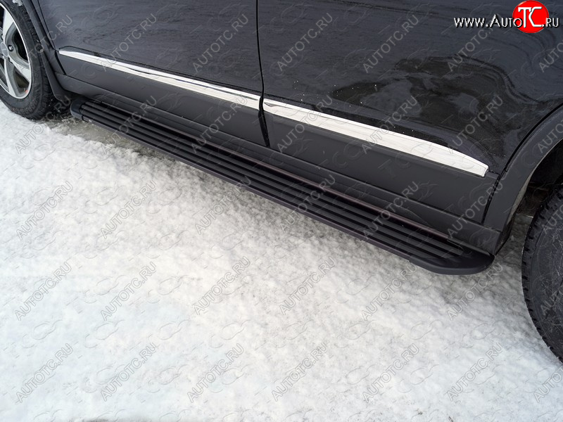 21 999 р. Пороги алюминиевые Slim Line ТСС Тюнинг  Haval H6 (2013-2020) (Black)  с доставкой в г. Нижний Новгород