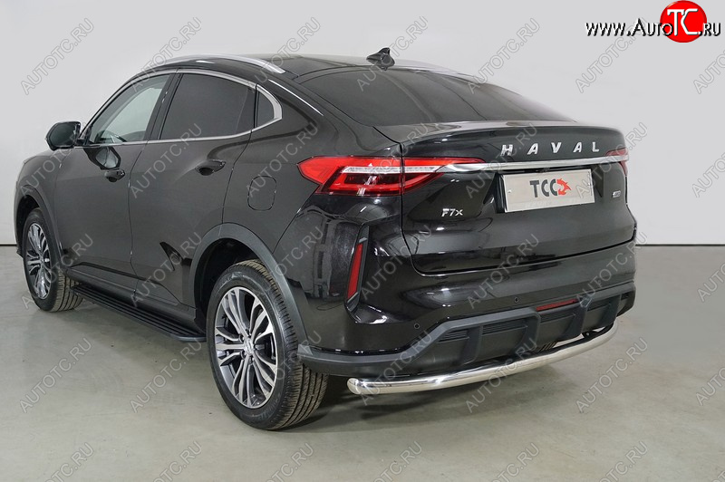 14 899 р. Защита задняя (нержавейка 60,3 мм), ТСС Тюнинг  Haval F7x (2022-2024)  рестайлинг  с доставкой в г. Нижний Новгород