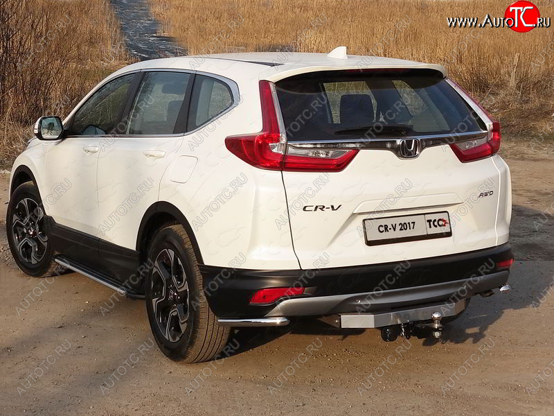 10 499 р. Защита заднего бампера (уголки, d42,4 мм) TCC Honda CR-V RW,RT дорестайлинг (2016-2020)  с доставкой в г. Нижний Новгород