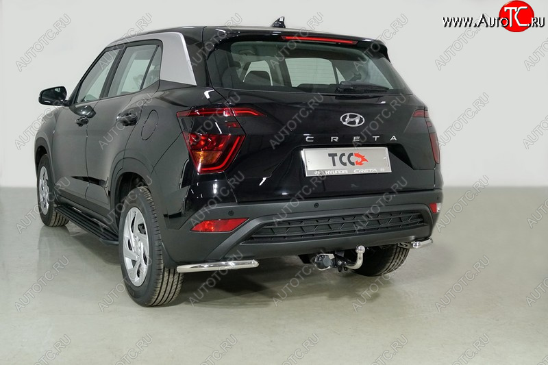 13 999 р. Защита заднего бампера (уголки, d42,4 мм) TCC  Hyundai Creta  SU (2020-2022)  с доставкой в г. Нижний Новгород