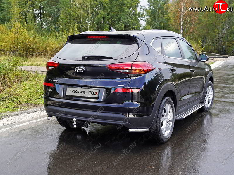 12 299 р. Защита заднего бампера (уголки, d42,4 мм) TCC  Hyundai Tucson  TL (2018-2021) рестайлинг  с доставкой в г. Нижний Новгород