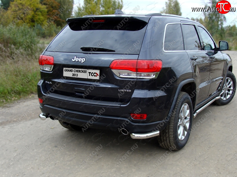 18 699 р. Защита заднего бампера (уголки, d60,3 мм) TCC  Jeep Grand Cherokee  WK2 (2013-2018) 1-ый рестайлинг  с доставкой в г. Нижний Новгород