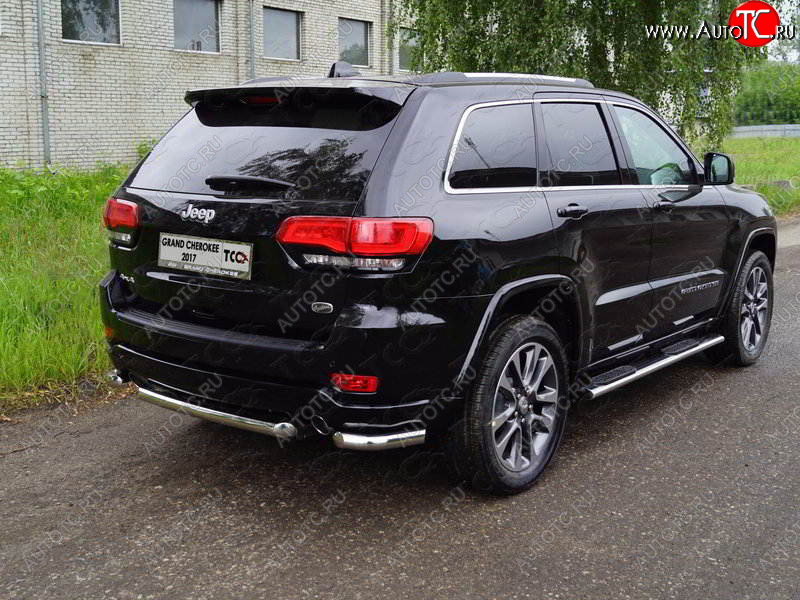 18 699 р. Защита заднего бампера (уголки, d60,3 мм) TCC  Jeep Grand Cherokee  WK2 (2017-2022) 2-ой рестайлинг  с доставкой в г. Нижний Новгород