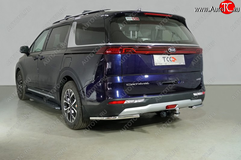 15 999 р. Защита заднего бампера (2WD V-2,2D, уголки, d42,4 мм) TCC  KIA Carnival  KA4 (2020-2023) минивэн дорестайлинг  с доставкой в г. Нижний Новгород