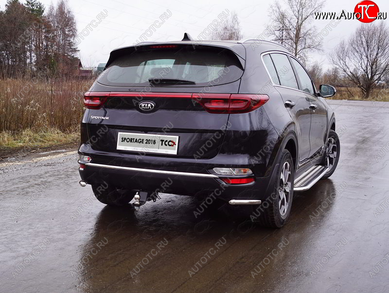 13 999 р. Защита заднего бампера (уголки, d42,4 мм) TCC  KIA Sportage  4 QL (2018-2022) рестайлинг  с доставкой в г. Нижний Новгород