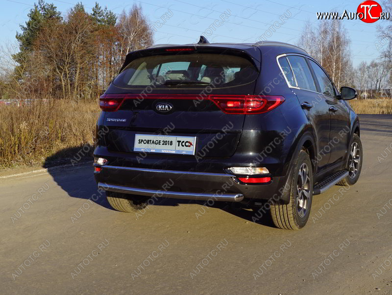 18 699 р. Защита задняя (нержавейка 60,3 мм) ТСС Тюнинг  KIA Sportage  4 QL (2018-2022) рестайлинг  с доставкой в г. Нижний Новгород