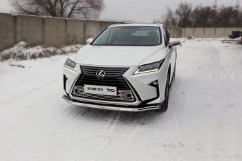 Защита переднего бампера нижняя с ДХО 60,3 мм ТСС Тюнинг Lexus RX 200T AL20 дорестайлинг (2015-2017)