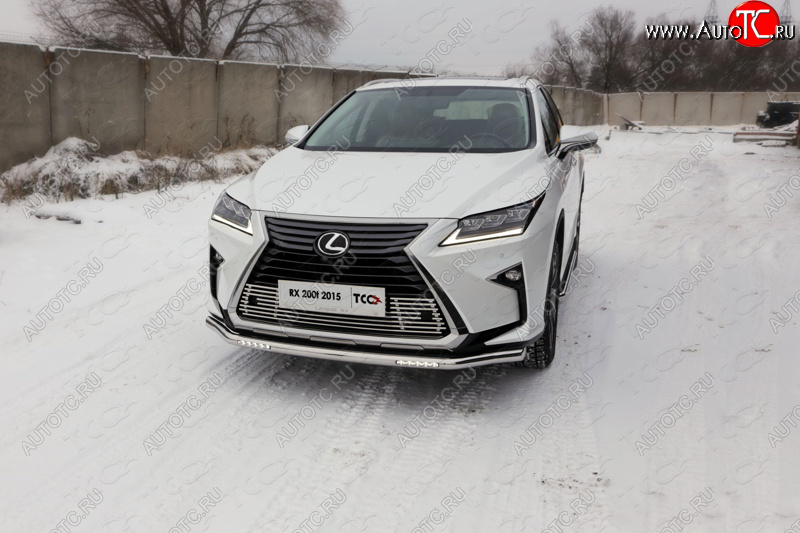 41 999 р. Защита переднего бампера нижняя с ДХО 60,3 мм ТСС Тюнинг  Lexus RX  200T - RX450H  AL10 (нержавейка)  с доставкой в г. Нижний Новгород