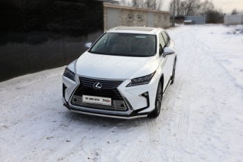 20 999 р. Защита переднего бампера нижняя d42,4 мм ТСС Тюнинг  Lexus RX  200T - RX450H  AL10 (нержавейка)  с доставкой в г. Нижний Новгород. Увеличить фотографию 1