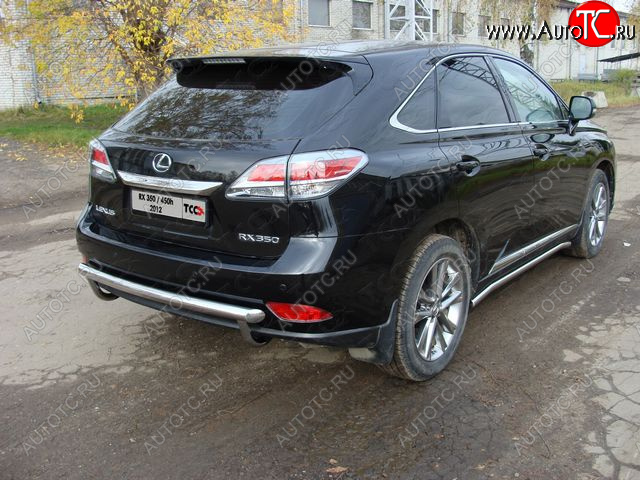 22 599 р. Защита задняя (центральная нержавейка 60,3 мм) кроме F-Sport ТСС Тюнинг Lexus RX350 AL10 рестайлинг (2012-2015)  с доставкой в г. Нижний Новгород