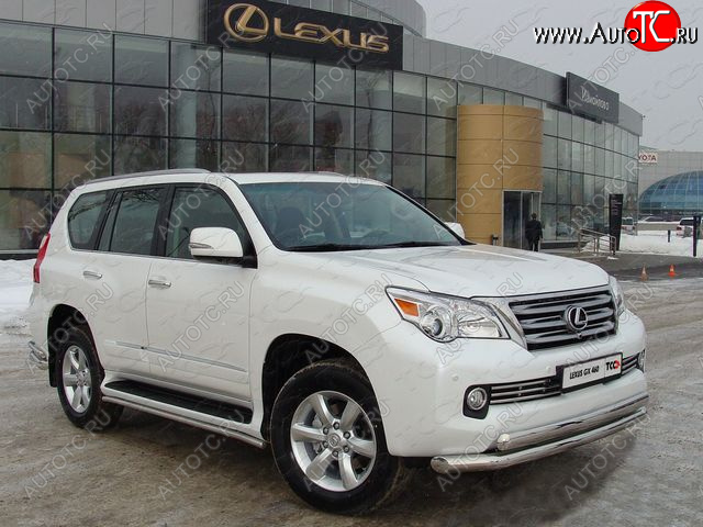 38 949 р. Защита переднего бампера нижняя d76,1*75 мм ТСС Тюнинг  Lexus GX460  J150 (2009-2013) дорестайлинг (нержавейка)  с доставкой в г. Нижний Новгород