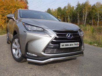 22 599 р. Защита переднего бампера кенгурин 60,3 мм кроме F-Sport ТСС Тюнинг  Lexus NX200  Z10 (2014-2017) дорестайлинг (нержавейка)  с доставкой в г. Нижний Новгород. Увеличить фотографию 1