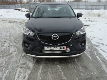 Защита переднего бампера нижняя d60,3 мм ТСС Тюнинг Mazda CX-5 KE дорестайлинг (2011-2014)  (нержавейка)