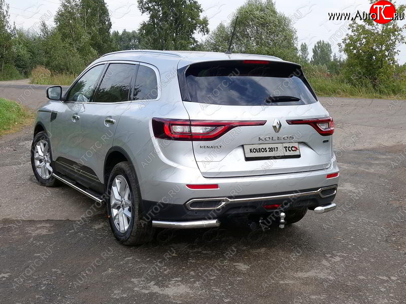 18 699 р. Защита заднего бампера (уголки, d60,3 мм) TCC  Renault Koleos  2 (2016-2024)  с доставкой в г. Нижний Новгород