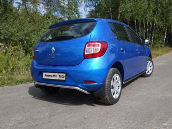 Защита задняя d42,4 мм ТСС Тюнинг Renault Sandero (B8) дорестайлинг (2014-2018)