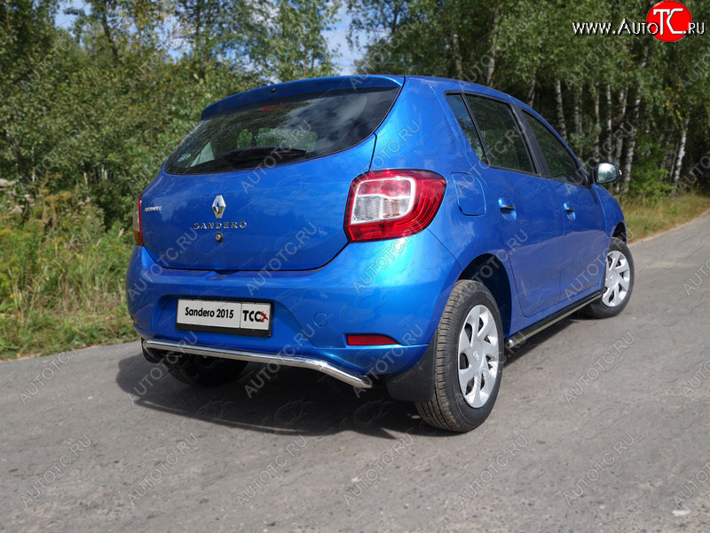 11 999 р. Защита задняя d42,4 мм ТСС Тюнинг Renault Sandero (B8) дорестайлинг (2014-2018)  с доставкой в г. Нижний Новгород