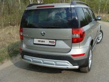 Защита задняя (нержавейка 60,3 мм) ТСС Тюнинг Skoda (Шкода) Yeti (Ети) (2013-2018)