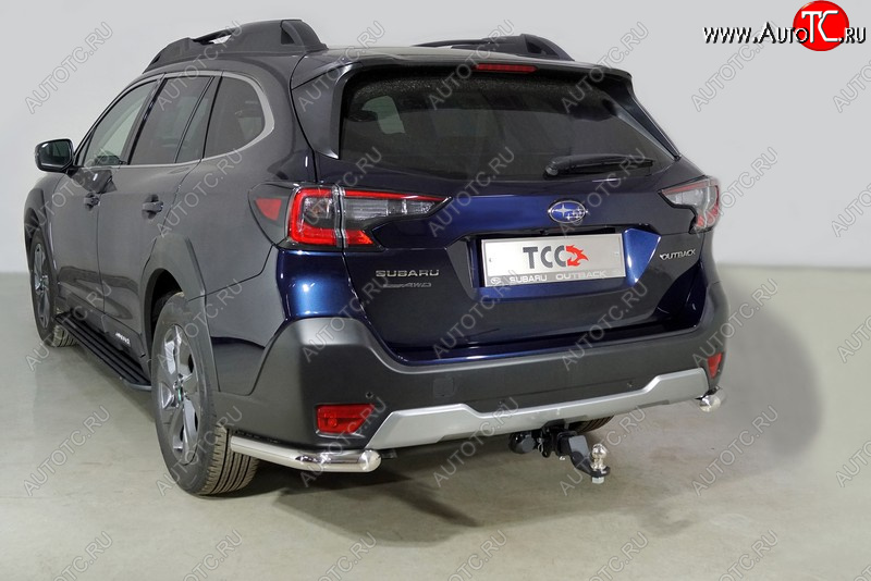 19 849 р. Защита заднего бампера (уголки, d60,3 мм) TCC  Subaru Outback  BT (2019-2024) универсал  с доставкой в г. Нижний Новгород