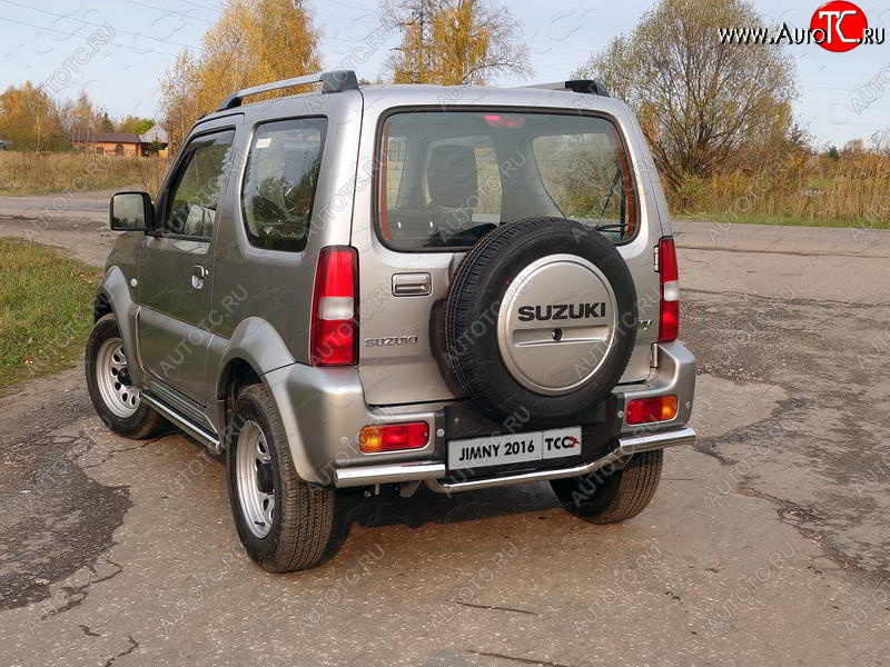 13 999 р. Защита задняя (нержавейка 42,4*60,3 мм), ТСС Тюнинг  Suzuki Jimny  JB23/JB43 (2012-2018) 2-ой рестайлинг  с доставкой в г. Нижний Новгород