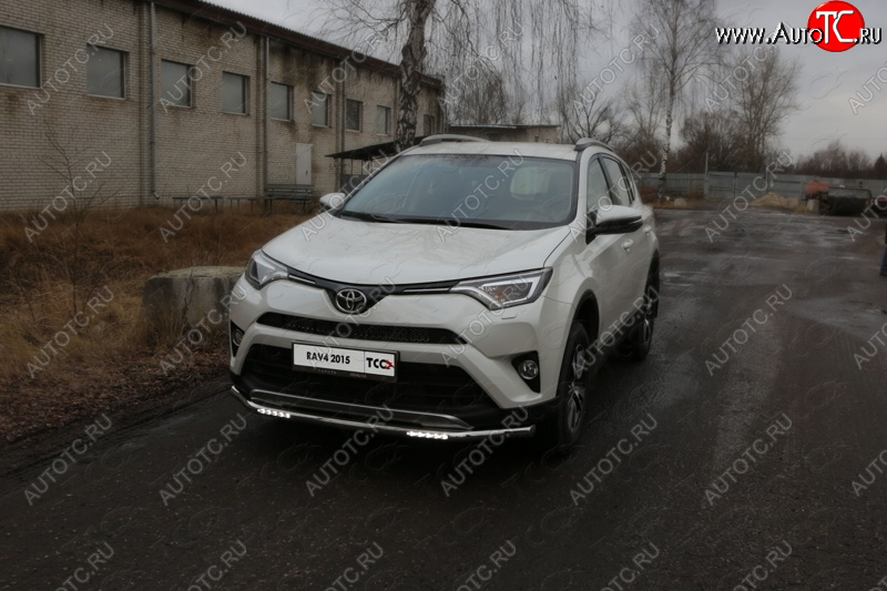 40 999 р. Защита переднего бампера нижняя с ДХО 60,3 мм ТСС Тюнинг  Toyota RAV4  XA40 (2015-2019) 5 дв. рестайлинг (нержавейка)  с доставкой в г. Нижний Новгород