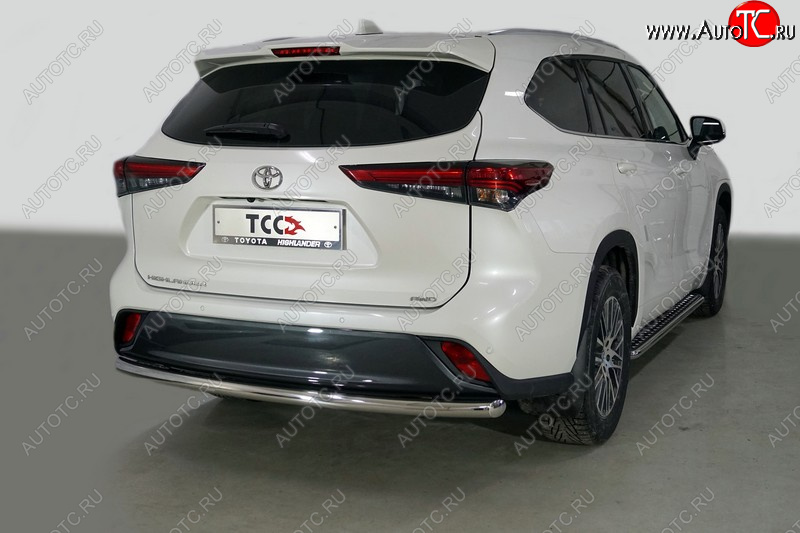 18 999 р. Защита задняя (нержавейка 60,3 мм) ТСС Тюнинг  Toyota Highlander  XU70 (2020-2024)  с доставкой в г. Нижний Новгород