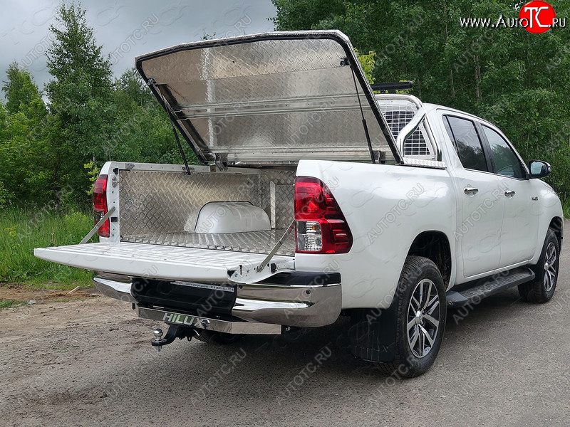 30 949 р. Защитный алюминиевый вкладыш в кузов автомобиля (без борта) ТСС Тюнинг  Toyota Hilux  AN120 (2017-2024) 1-ый рестайлинг, 2-ой рестайлинг (алюминий)  с доставкой в г. Нижний Новгород