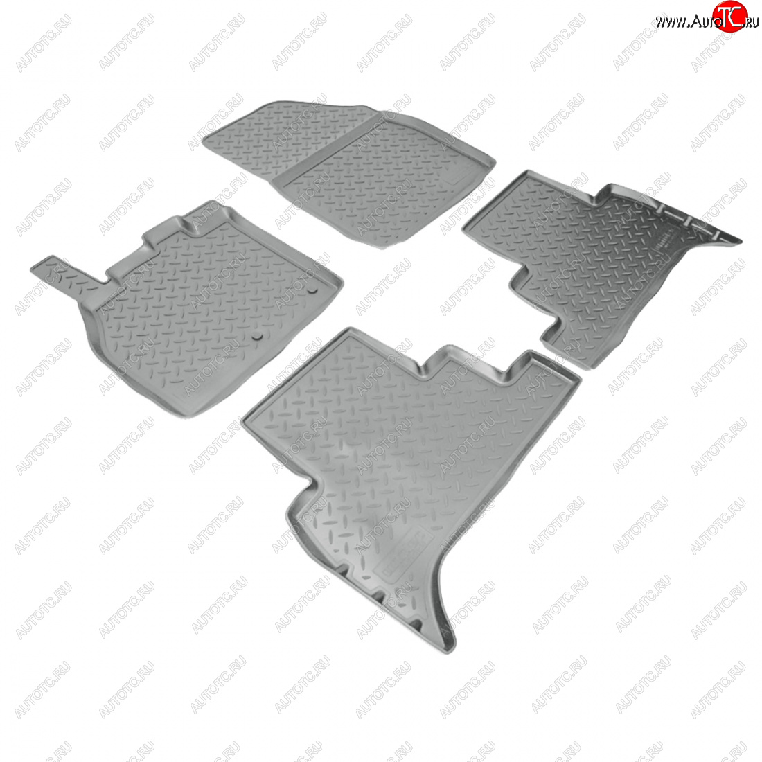 3 199 р. Коврики салонные Norplast  Renault Scenic  3 (2009-2012) (серый)  с доставкой в г. Нижний Новгород